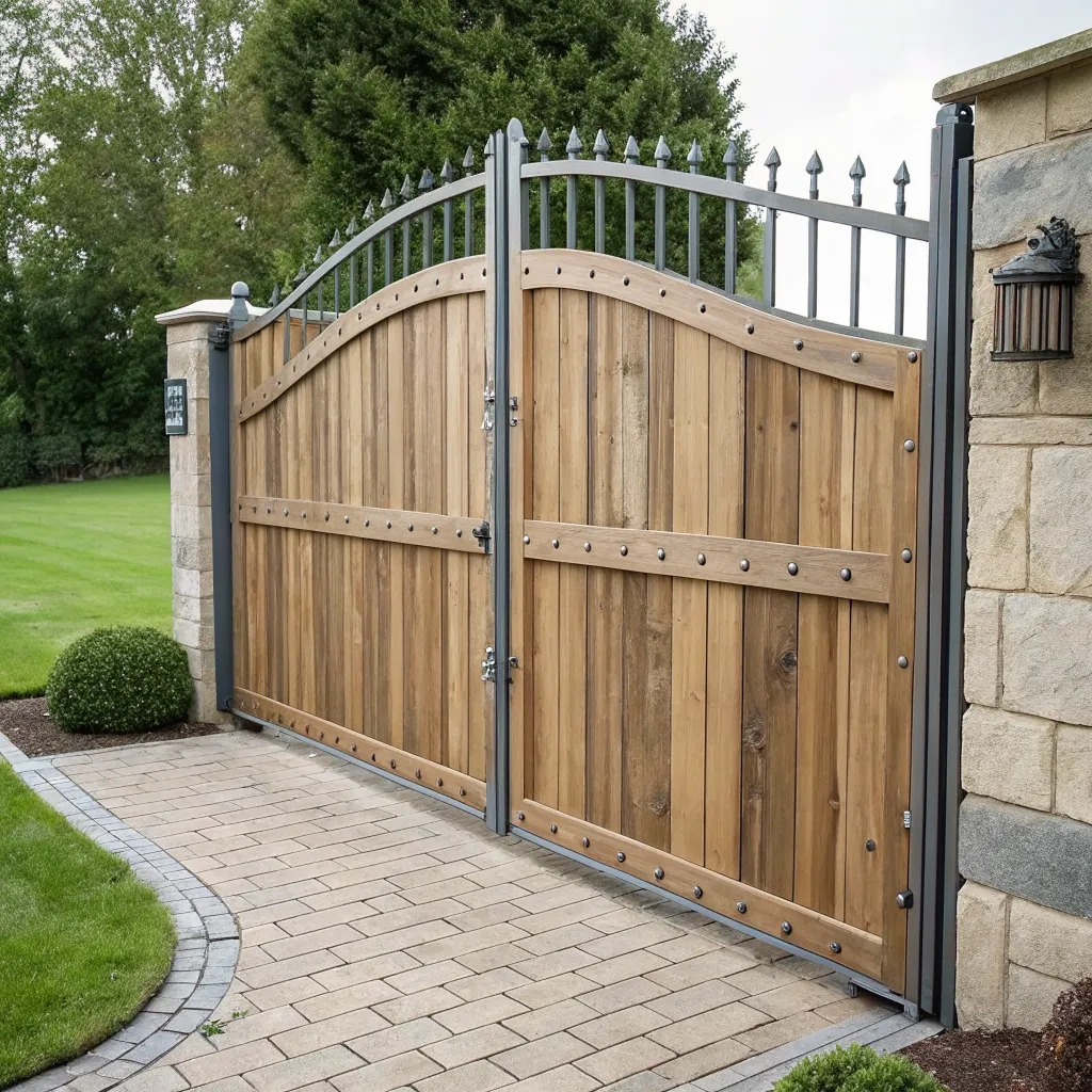 Wood Steel Gate